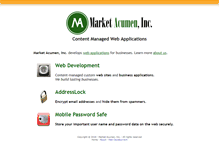 Tablet Screenshot of marketacumen.com